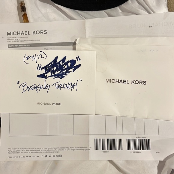 NWT Michael Kors collection, rare numbered edition Hudson graphic logo backpack - Picture 11 of 13